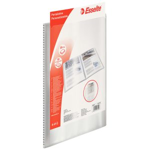 Portalistini personalizzabile - 22x30 cm - 60 buste antiriflesso - trasparente - Esselte - immagine 2