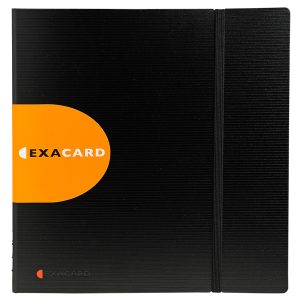 Portabiglietti da visita Exacard - 320 posti - 26,5x25 cm - nero - Exacompta - immagine 1