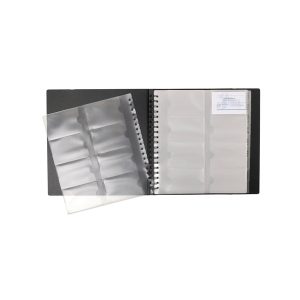 Portabiglietti da visita Exacard - 320 posti - 26,5x25 cm - nero - Exacompta - immagine 2