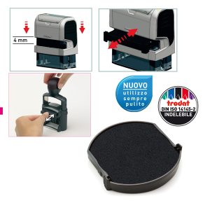 Tampone di ricambio 6/4638 - nero - Trodat - conf. 2 pezzi - immagine 1