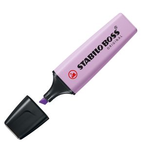 Evidenziatore Boss Original Pastel - punta a scalpello - tratto da 2 - 5 mm -  glicine 155 - Stabilo - immagine 1