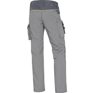 Pantalone da lavoro Mach 2 - twill/poliestere/cotone - taglia M - grigio chiaro/grigio scuro - Deltaplus - immagine 2