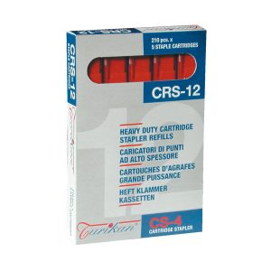 Caricatori CRS6 - 210 punti 12 mm - capacità massima 80 fogli - rosso - Iternet - conf. 5 pezzi - immagine 1