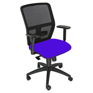 Seduta operativa ergonomica Kemper A - braccioli regolabili - blu - Unisit - immagine 1