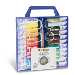 Tubi tempera - 12 ml - colori assortiti - Primo - astuccio 22 pezzi - immagine 1
