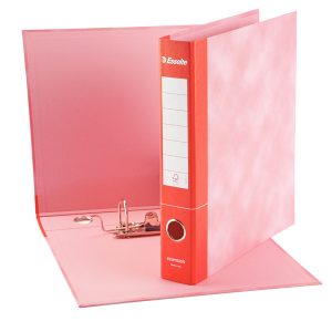 Registratore Essentials G74 - dorso 5 cm - protocollo 23x33 cm - rosso - Esselte - immagine 1