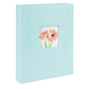 Album portafoto personalizzabile - assortiti - 24 x 31cm - 30fg - fogli in cartoncino con velina - Lebez - immagine 4