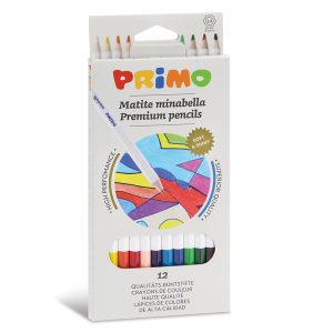 Matite colorate Minabella - diametro mina 3,8 mm - colori assortiti - Primo - astuccio 12 pezzi - immagine 1
