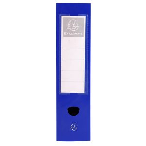 Scatola per archivio box - con bottone - 25x33 cm - dorso 4 cm - blu - Exacompta - immagine 2