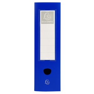 Scatola per archivio box - con bottone - 25x33 cm - dorso 6 cm - blu - Exacompta - immagine 2