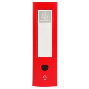 Scatola per archivio box - con bottone - 25x33 cm - dorso 6 cm - rosso - Exacompta - immagine 2