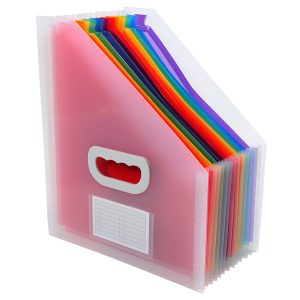 Classificatore portariviste Crystal - 12 tasche - PP - 26.5x32.5 cm - Exacompta - immagine 2