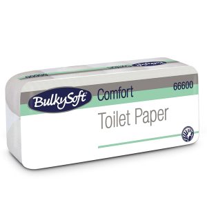 Carta igienica Comfort - 2 veli - 16 gr - diametro 10,5 cm - 9,5 cm x15,2 mt -145 strappi - BulkySoft - pacco 10 rotoli - immagine 1