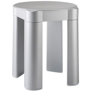 Sgabello componibile - 37x37x39 cm - capacità massima 100 kg - bianco - Mar Plast - immagine 1