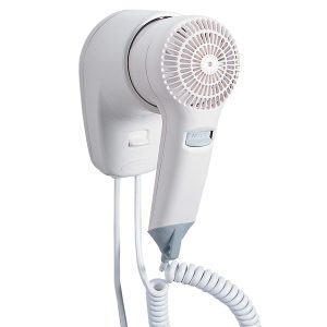 Asciugacapelli da hotel Yul Basic - aggancio frontale - 9,1x14,7x15 cm - 1200 W - 220/240 V - ABS - bianco - Medial International - immagine 1