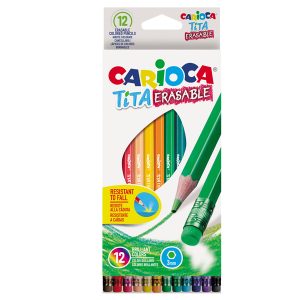 Pastelli Tita cancellabile - Carioca - astuccio 12 pezzi - immagine 1
