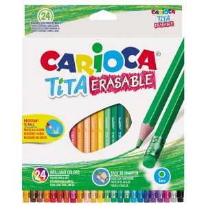 Pastelli Tita cancellabile - Carioca - astuccio 24 pezzi - immagine 1