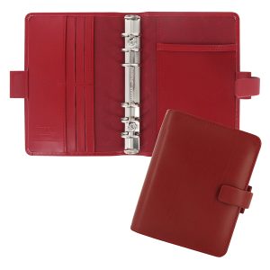 Organiser Metropol Pocket - similpelle - rosso - 14,6 x 11,5 x 3,5mm - Filofax - immagine 1