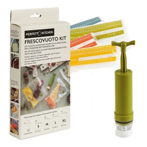 FrescoVuoto StarPack - pompa + 8 buste sottovuoto assortite - PPL - verde/colori assortiti - Perfetto - immagine 1