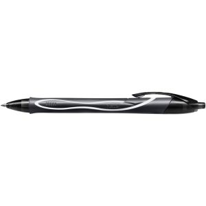 Penna a sfera a scatto Gelocity Quick Dry -  punta 0,7mm - nero - Bic - conf. 12 pezzi - immagine 2