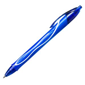 Penna a sfera a scatto Gelocity Quick Dry - punta 0,7mm - blu  - Bic - conf. 12 pezzi - immagine 1