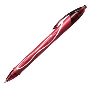 Penna a sfera a scatto Gelocity Quick Dry  - punta 0,7mm - rosso - Bic - conf. 12 pezzi - immagine 1