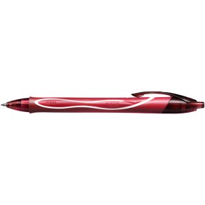 Penna a sfera a scatto Gelocity Quick Dry  - punta 0,7mm - rosso - Bic - conf. 12 pezzi - immagine 2