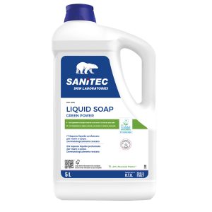 Sapone liquido Green Power - tanica 5 L - floreale - Sanitec - immagine 1