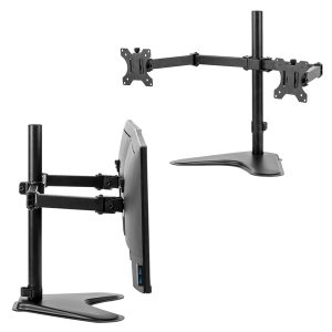 Braccio porta monitor Doppio Freestanding - Fellowes - immagine 3