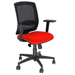 Poltrona semidirezionale Molly MLA - con braccioli regolabili - rosso - Unisit - immagine 1