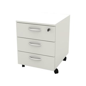 Cassettiera Rainbow - 3 cassetti - con ruote - 41 x 50 x 52,2 cm - bianco - immagine 1
