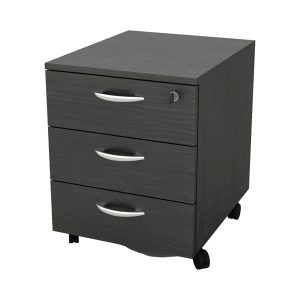 Cassettiera Rainbow - 3 cassetti - con ruote - 41 x 50 x 52,2 cm - nero venato - immagine 1