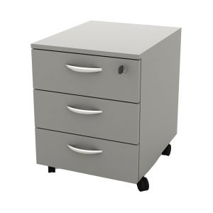 Cassettiera Rainbow - 3 cassetti - con ruote - 41 x 50 x 52,2 cm - grigio - immagine 1