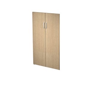 Coppia ante Agorà - per mobile contenitore medio - melaminico - rovere - immagine 1