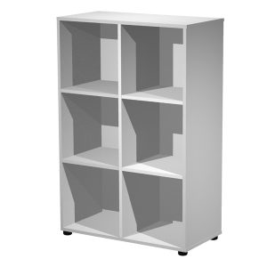 Contenitore Maxi Rainbow - 6 caselle a giorno - 80 x 40 x 120,6 cm - grigio - immagine 1