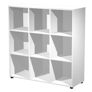 Contenitore Maxi Rainbow - 9 caselle a giorno - 119 x 40 x 120,6 cm - bianco - immagine 1