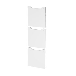 Set 3 ante per casellari Maxi Rainbow - con serratura - 36,8 x 36,8 cm - bianco - immagine 1