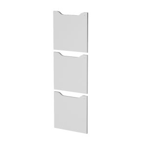 Set 3 ante per casellari Maxi Rainbow - con serratura - 36,8 x 36,8 cm - grigio - immagine 1