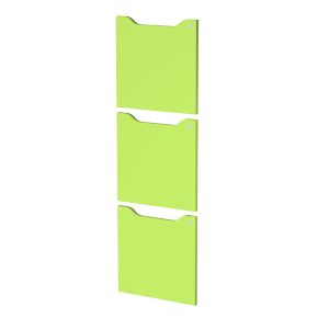 Set 3 ante per casellari Maxi Rainbow - con serratura - 36,8 x 36,8 cm - verde - immagine 1