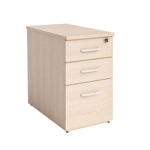Cassettiera Agorà Direction - 3 cassetti - alta - 44 x 80 x 73 cm - rovere - immagine 1