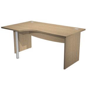 Scrivania Agorà Direction Compact - SX - fianco pannello - L 160 cm - rovere - immagine 1