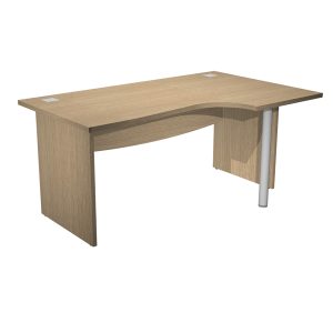 Scrivania Agorà Direction Compact - DX - fianco pannello - L 180 cm - rovere - immagine 1