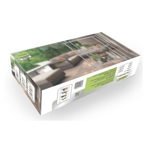 Kit scaffale Archimede Outdoor - 5 ripiani - 36 x 90 x 177 cm - acciaio zincato - cromato - Serena Group - immagine 2