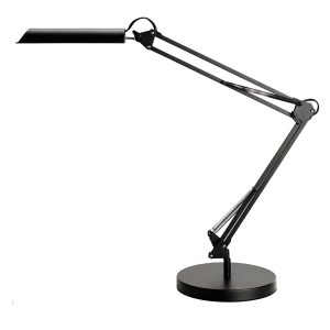 Lampada da tavolo Swingo - a led - con base e morsetto - 44 x 34,5 x 13,5 cm - 10 W - nero - Unilux - immagine 1