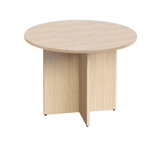 Tavolo riunione Agorà Direction - tondo - diametro 100 cm - H 73 cm - rovere - immagine 1