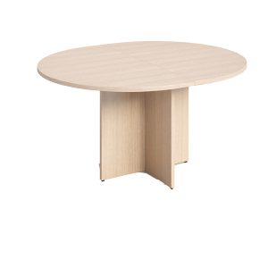 Tavolo riunione Agorà Direction - tondo - diametro 120 cm - H 73 cm - rovere - immagine 1