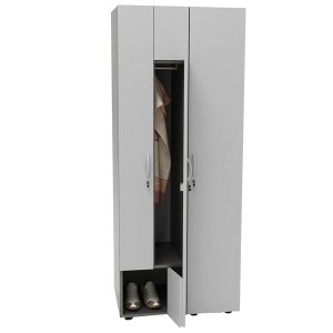 Armadio guardaroba - 2 ante - 40 x 52 x 185 cm - grigio - immagine 1