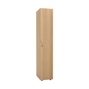 Armadio guardaroba - 1 anta - 33 x 52 x 185 cm - noce chiaro - immagine 2