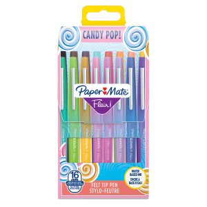 Pennarello Flair Nylon - colori assortiti Candy Pop - Papermate - conf.16 pezzi - immagine 1