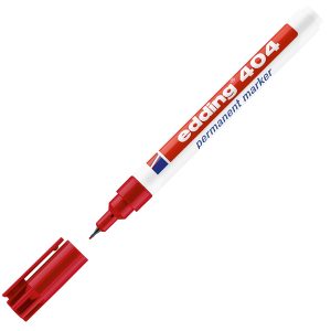 Marcatore permanente 404  - punta extra-fine 0,75mm - rosso - Edding - immagine 1